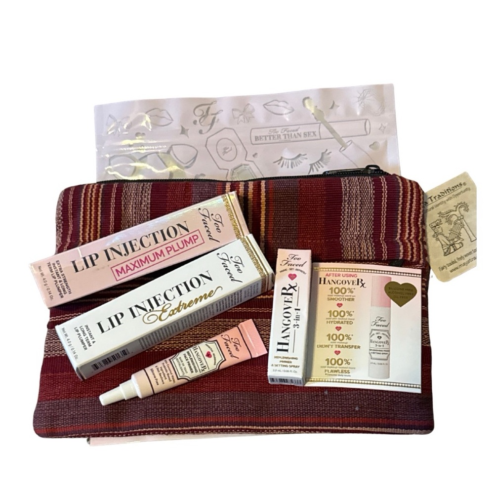 Too Faced NIB Beauty Bundle with New Makeup Bag